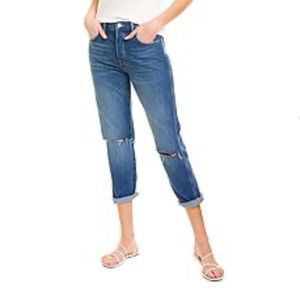 FRAME Denim Le Original Kessler Rips High-Rise Straight Fit Jean Size 28
